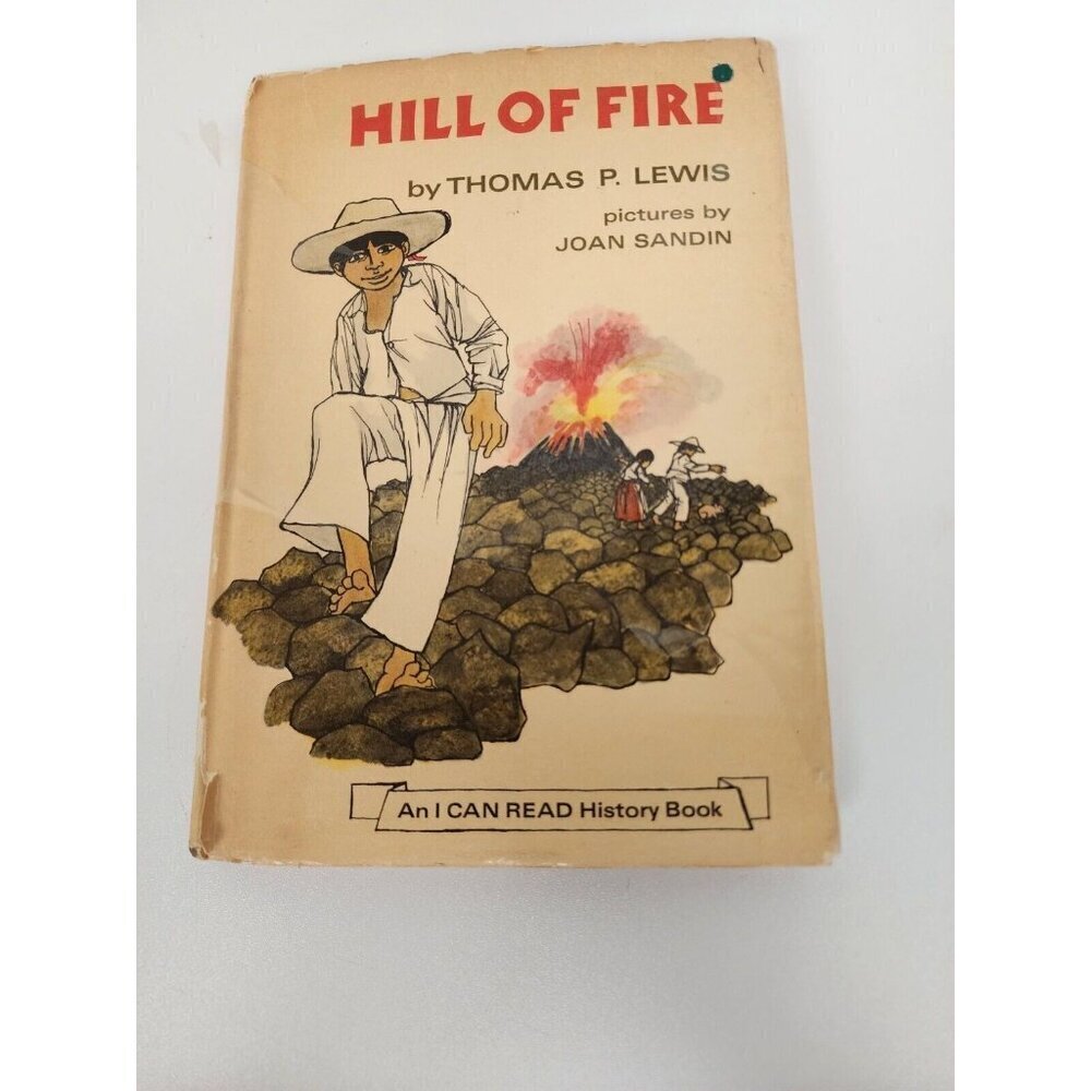 Hill of Fire Hardcover Thomas P. Lewis Vintage 1971 An I Can Read History Book